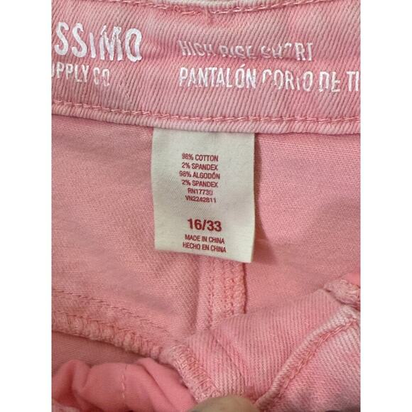 mossimo pink cut off denim shorts plus size 16 - Picture 3 of 5